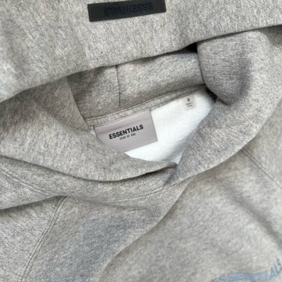 Fear of God Essentials Core Collection Pullover Hoodie Dark Heather Oatm… - Picture 8 of 10